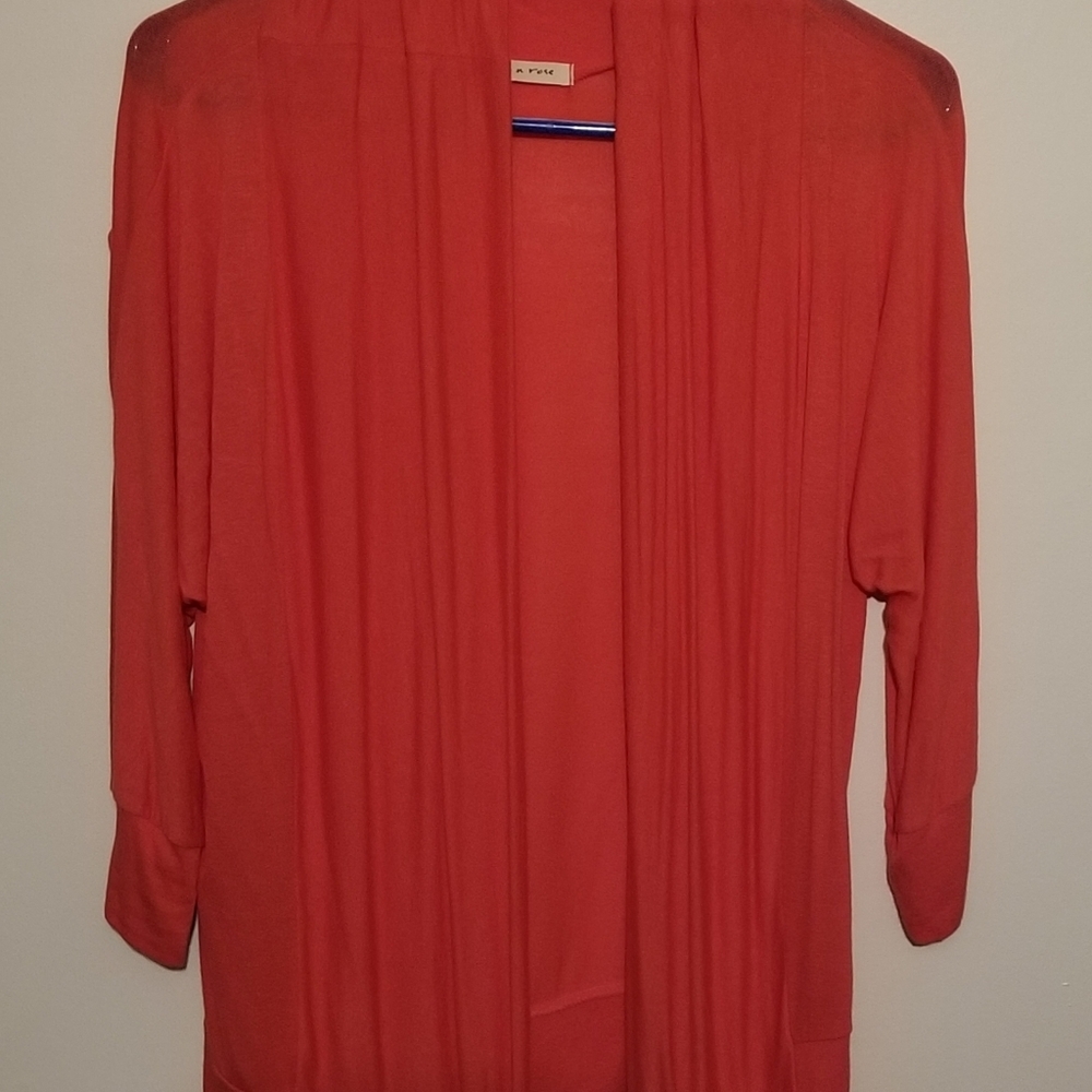 Open knit tunic